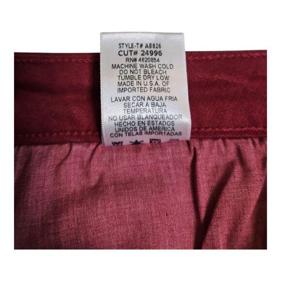 JustUSA Maroon Red Skinny Stretch JeansSize 29 - Picture 8 of 9